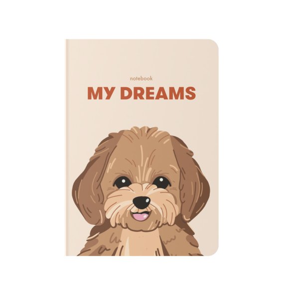 Plaid notebook "The Maltipoo Dreams": Photo
