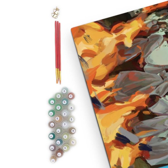 Картина по номерам «Как мы на пылающей московии танцевали»: Фото