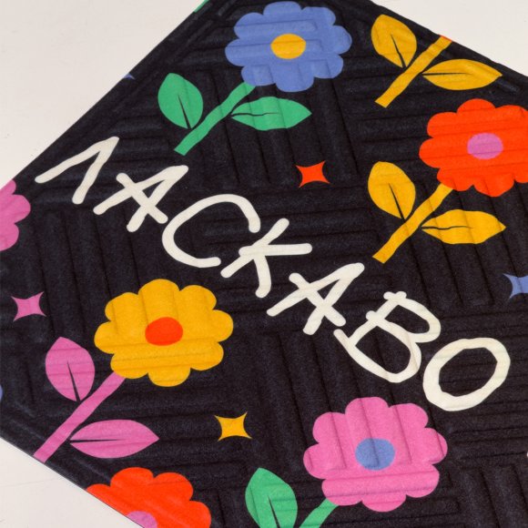 Door carpet "Welcome. Flowers": Photo