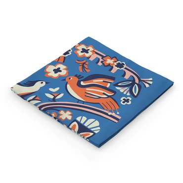 Scarf Birds 70х70 cm: photo 2 - ORNER