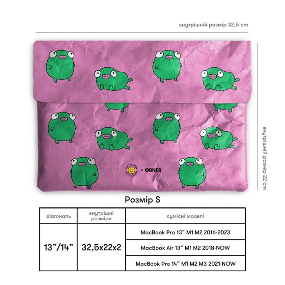 Laptop case "Frog": Photo