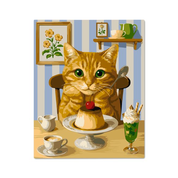 Paint by numbers "Cat Treats": Photo