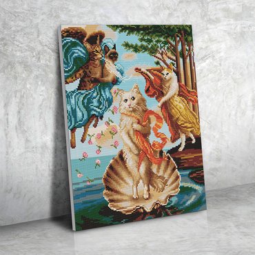 Алмазная мозаика «Кошачья Венера»: Фото - ORNER