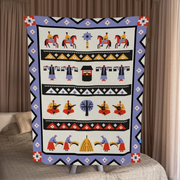 Плед «Четыре песни»: фото - ORNER