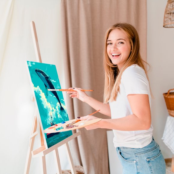 Картина по номерам «Прыжок кита»: Фото