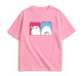 Oversized T-shirt ORNER x Maliunok "Coffee Girl" pink: Photo