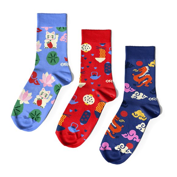 Набор носков «Азиатские мотивы»: Фото