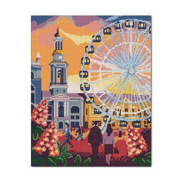 Diamond mosaic Kontraktova Square: photo - ORNER