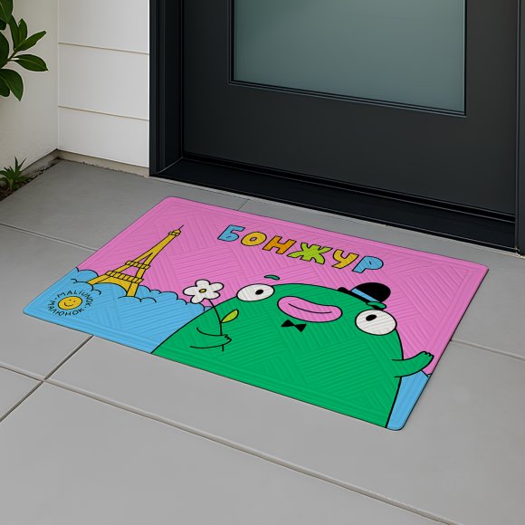 Door carpet ORNER x Maliunok "Bonjour": Photo