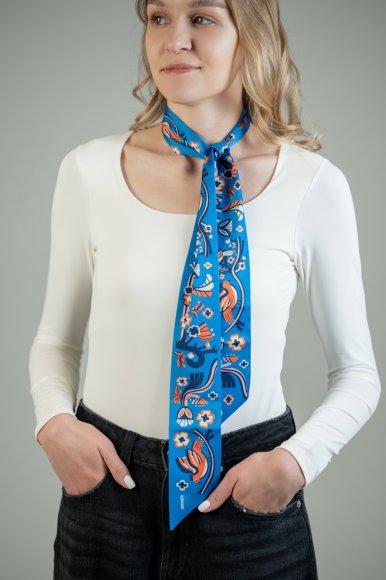 Платок твилли «Птицы»: Фото