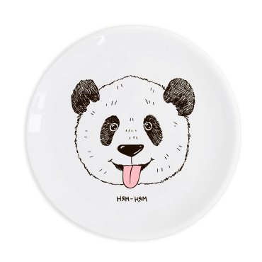 Panda yum-yum Plate: photo - ORNER
