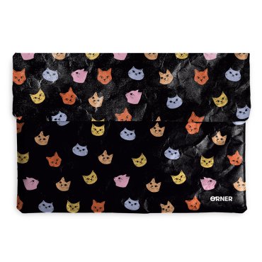 Laptop case Cats. Meow black: photo 2 - ORNER