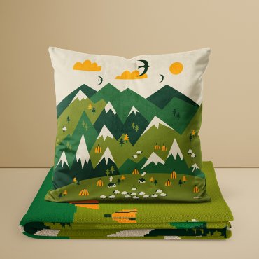 Подушка «Украинские горы»: Фото - ORNER