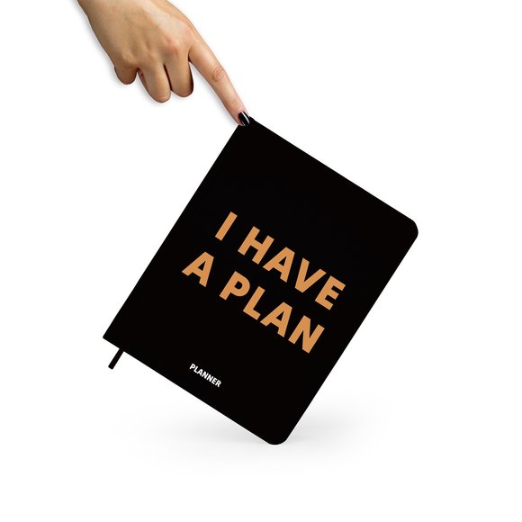 Planner "I HAVE A PLAN" black: Photo