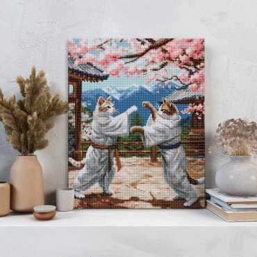 Алмазная мозаика «Карате Коты»: Фото - ORNER