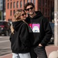 Oversized hoodie ORNER x MALIUNOK "Coffee Girl" black: Photo 4