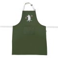 Фартук «Кот с пиццей» оливковый: Фото