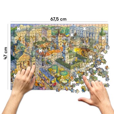 Puzzle Cozy Lviv 1000 elements: photo 2 - ORNER