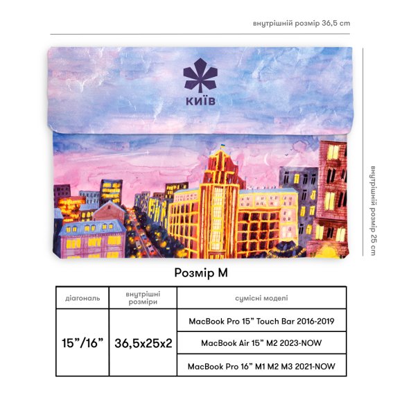 Чохол для ноутбука «Київ»: Фото