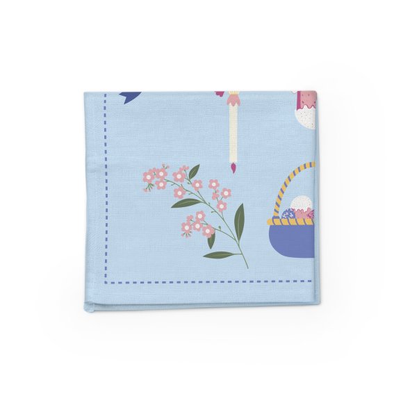 Tablecloth "Easter Basket" blue 130x170: Photo