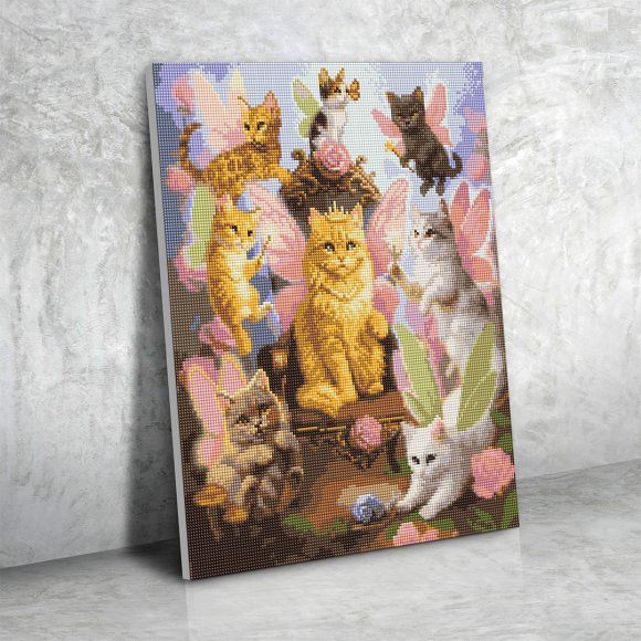 Diamond mosaic "Fairy Cats": Photo