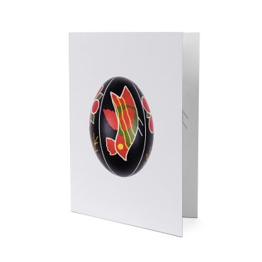 Postcard Pysanka (ritual Easter egg) Mykolaiv region, Ochakiv raion, the village of Chornomorka: photo - ORNER