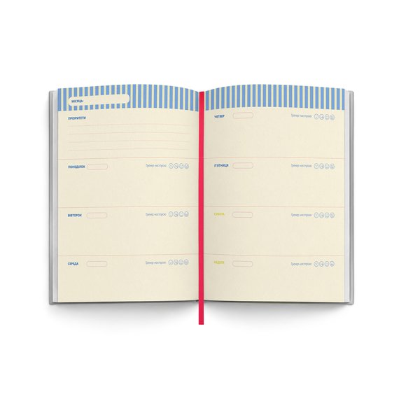 Mini planner "IT’S TIME TO PLAN mini" silvery: Photo