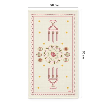 Полотенце «Пасхальные моменты» светло-красное 40х70: фото 2 - ORNER