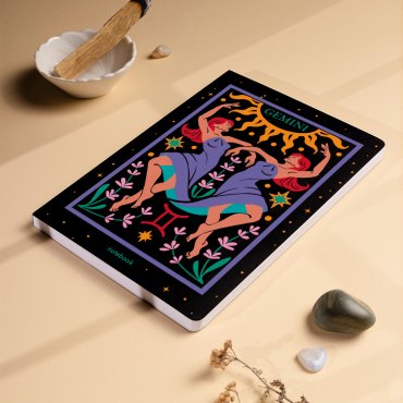 Блокнот в точку «Знак зодиака — Близнецы»: Фото - ORNER