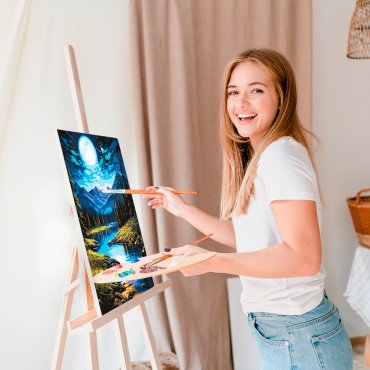 Картина по номерам «Горная река. Пейзаж»: Фото - ORNER