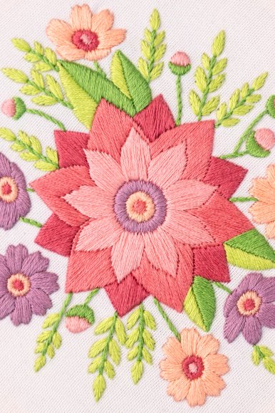 Набор для вышивания Ø160 мм «Весенний букет»: Фото