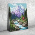 Алмазная мозаика «Стремительная горная река»: Фото 6