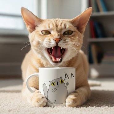 Чашка «Кот ААА»: фото 2 - ORNER