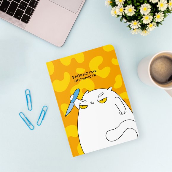 Блокнот в крапку ORNER х MALIUNOK «Блокнотик оптиміста»: Фото