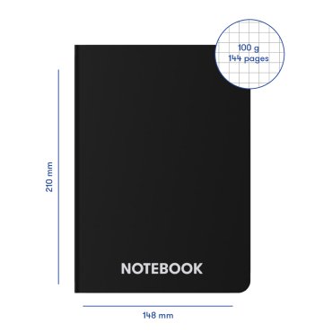 Plaid notebook Simply black: photo 2 - ORNER