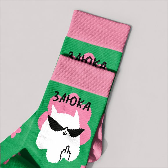Носки ORNER x Maliunok «Злюка»: Фото