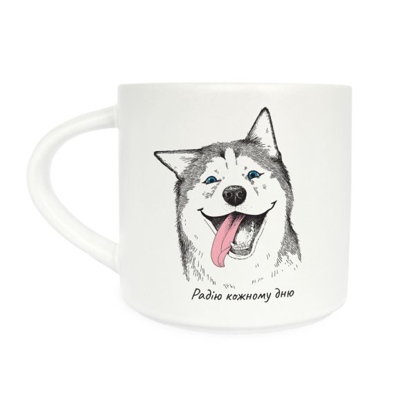 Чашка «Счастливый хаски»: Фото