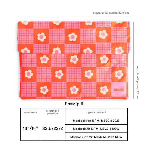Чехол для ноутбука «Цветы» розовый: Фото