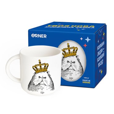 Чашка «Кот в короне»: Фото - ORNER