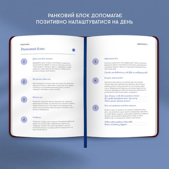 Дневник благодарности «Ночное небо» красный: Фото