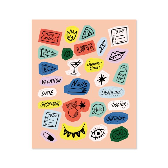 Набір додаткових стікерів для планерiв: Фото