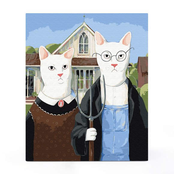 Картина за номерами ORNER x InnaRuda "Українська Котика": Фото