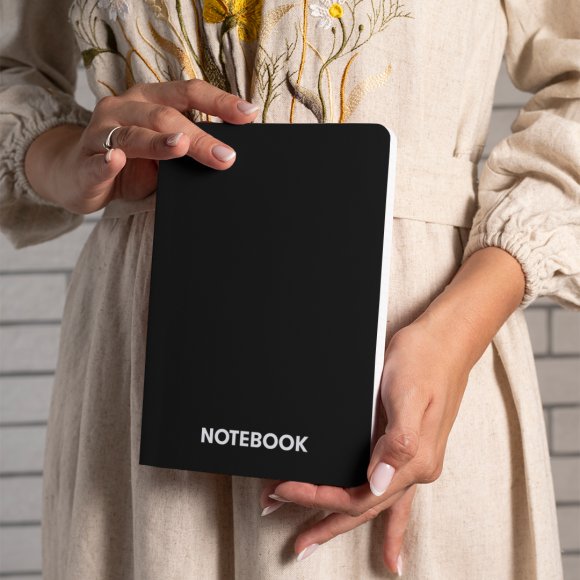 Plaid notebook "Simply black": Photo