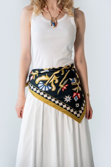 Платок «Древо жизни» черный: Фото