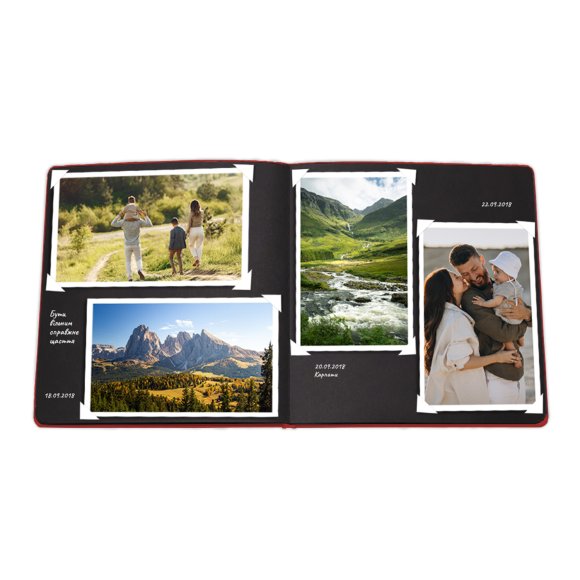 Photo album "Love story" red: Photo