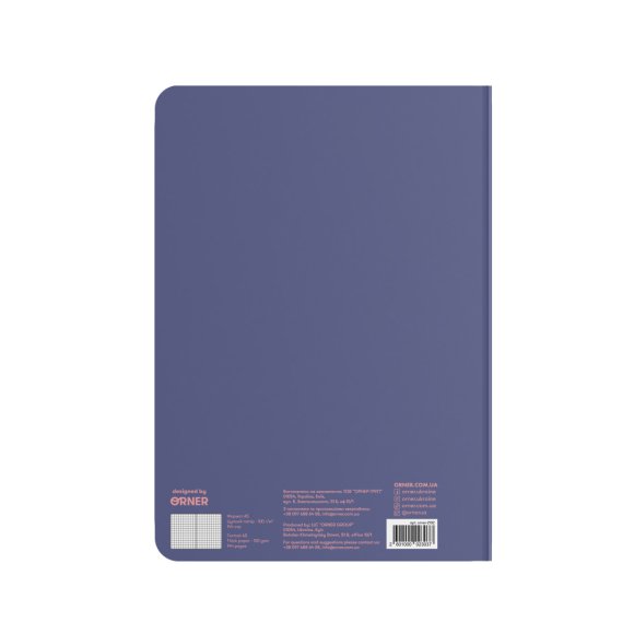 Plaid notebook "My cat affairs" blue: Photo