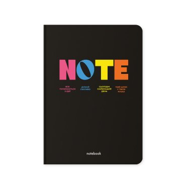 Plaid notebook NOTE black: photo - ORNER