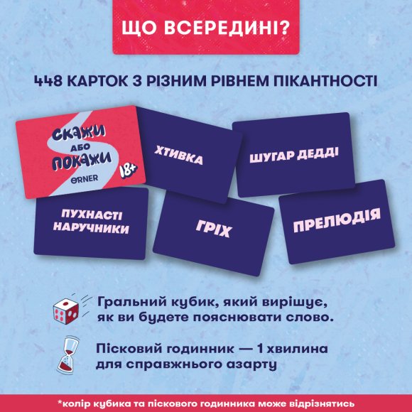 Игра для вечеринки «Скажи или покажи 18+»: Фото