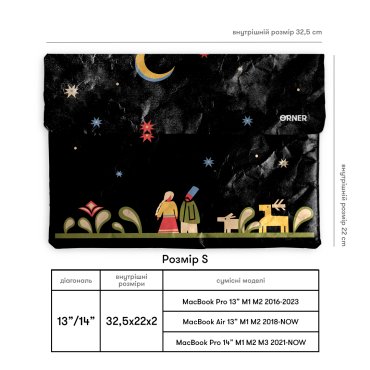 Чехол для ноутбука «Дерево жизни» черный: Фото - ORNER