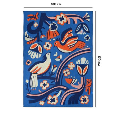 Blanket Birds 130х170 cm: photo 2 - ORNER